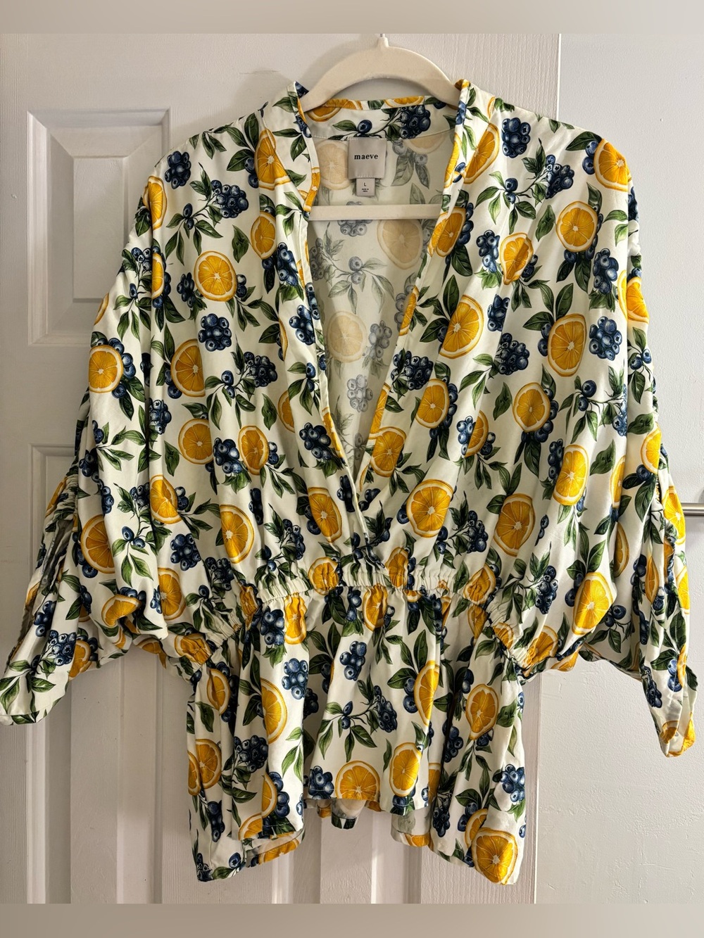 Maeve Lemon & Blueberry Button-Up Shirt